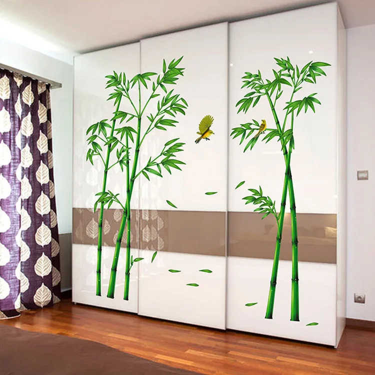 2 шт. 60*90 см наклейка на стену ПВХ бамбуковый узор DIY Наклейка Настенная