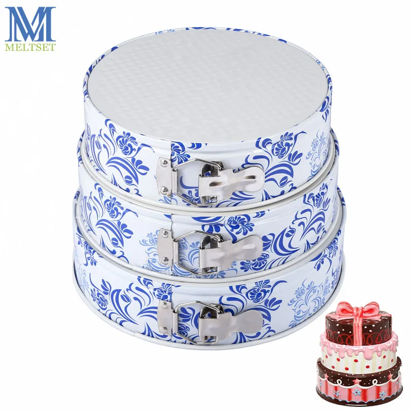 3 шт./компл. круглые Пружинные формы для чизкейка съемная нижняя форма выпечки