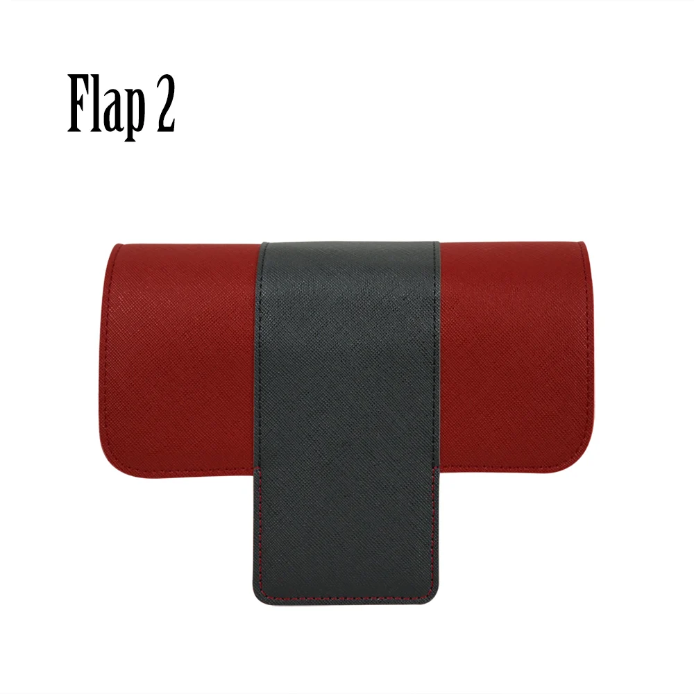 Flap 2 Т-образная деревянная зернистая крышка из искусственной кожи с откидной крышкой для замены с магнитным замком для Obag O Pocket - Цвет: Flap 2