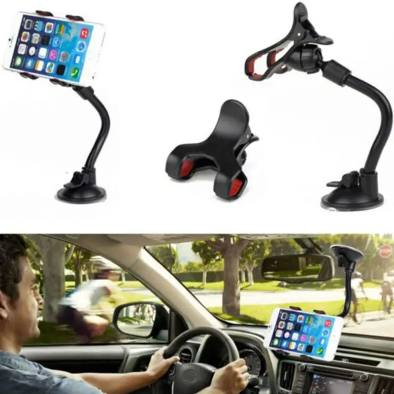 Автомобильный держатель для телефона с гибким вращением на 360 градусов