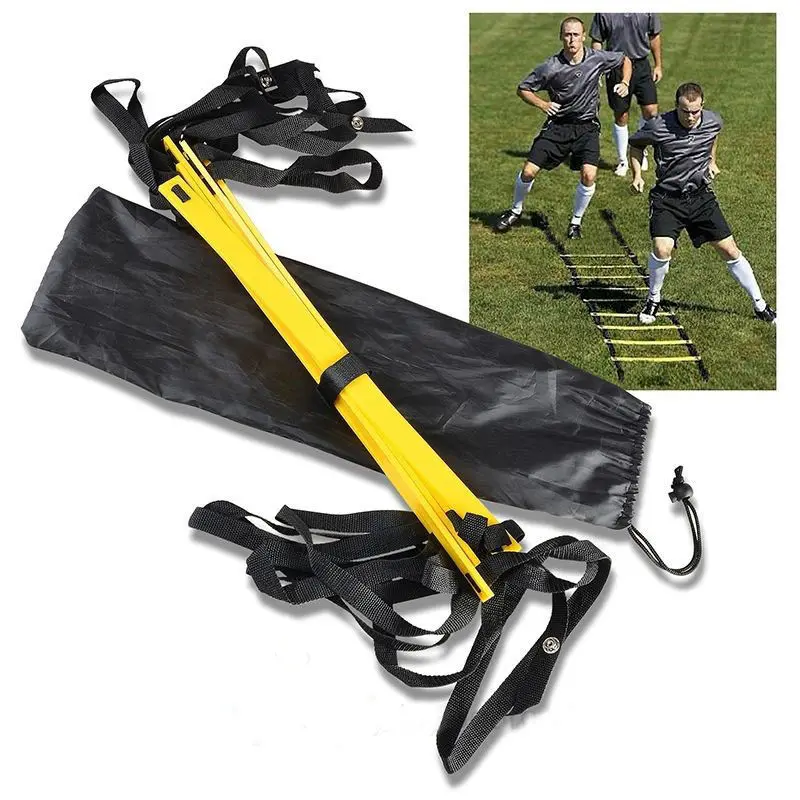 Durable 9 rung Agility Ladder For Soccer Speed Football Fitness Feet Training training equipment | Спорт и развлечения