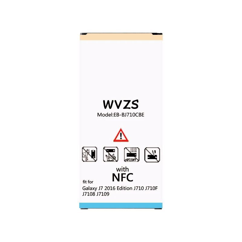 wvzs 4100mAh Battery EB-BJ710CBE For Samsung 2016 Version J7 SM-J7109 J7108 J710F J710K J710H J710M with NFC | Мобильные телефоны и