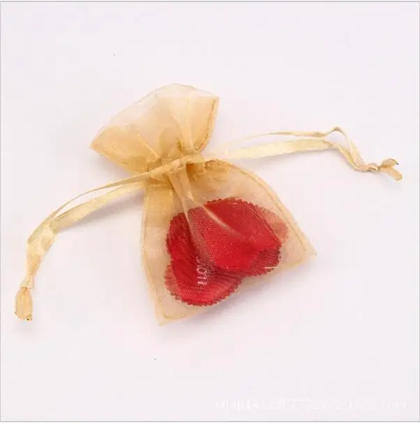 Бесплатная доставка 100 шт./лот маленькие Мини-мешки из органзы 5x7 см мешки для