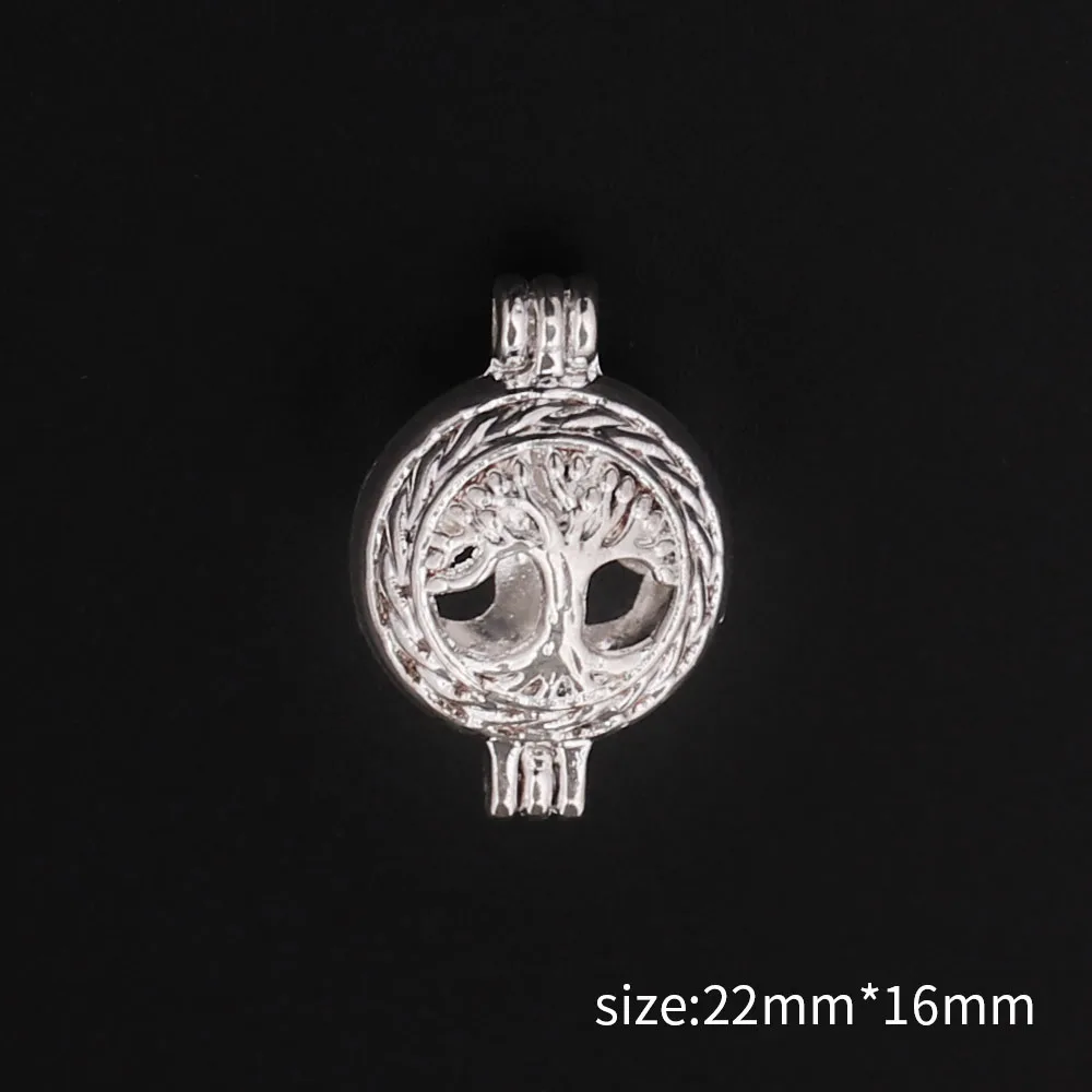 Круглый и дерево эфирное масло диффузор цепи кулон Цепочки ожерелья Световой