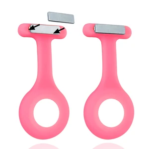 DIY части для медсестер часы силиконовая Магнитная Заколка Брошь набор застежка резиновый чехол ремешок для карманных медсестер fob часы аксессуары для часов