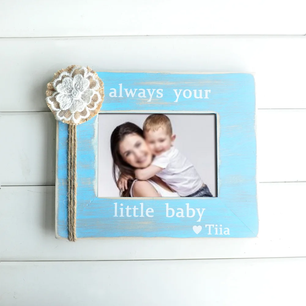 

Personalized Picture Frame Gift for Mom Photo frame Always your little baby Custom Family Gift Photo Frame