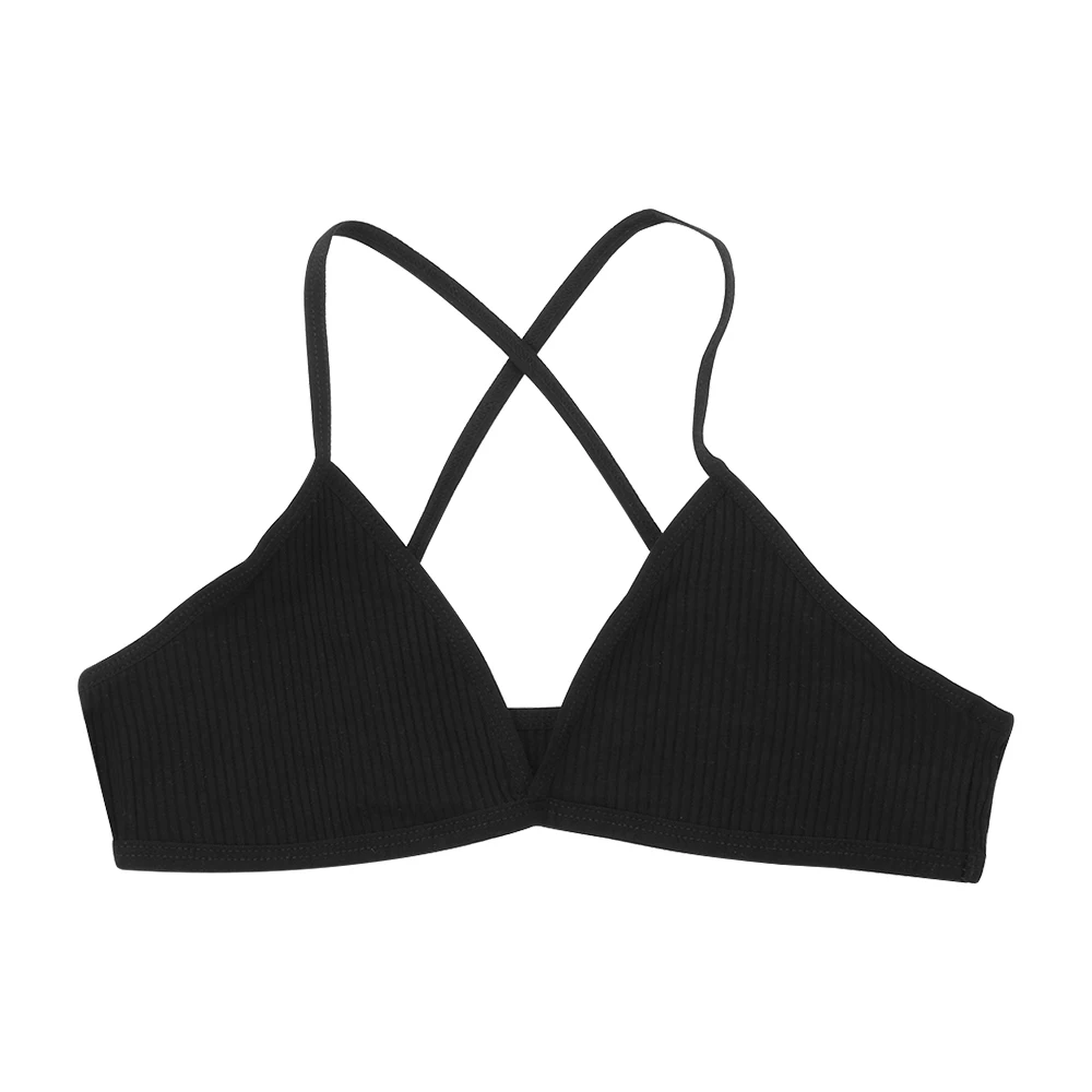 Sexy Backless Women Triangle Bra Tops Solid Wireless Bralette V Neck Seamless Lingerie Underwear Soft Comfortable Intimates