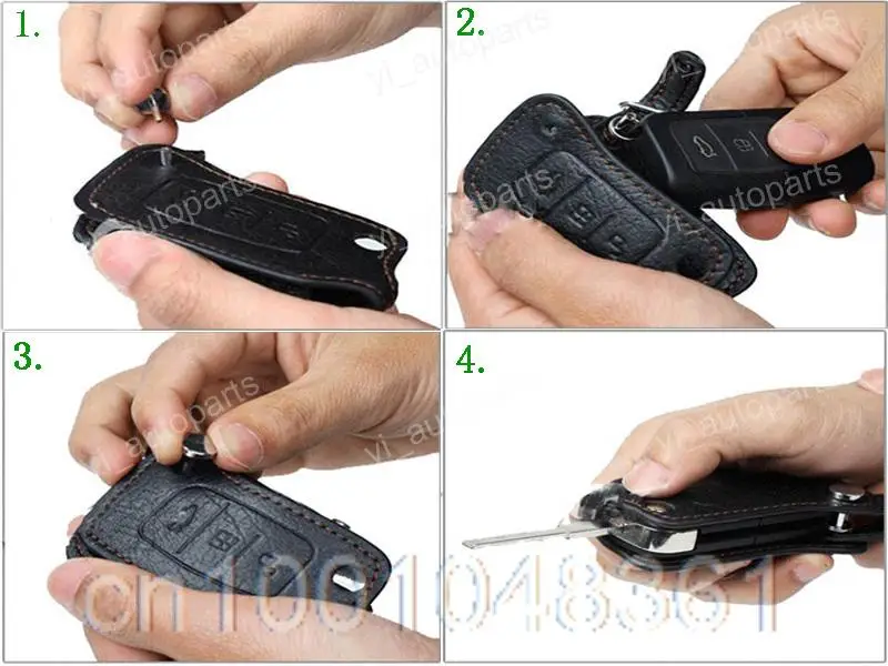 Leather Remote Case Smart Flip Key Holder Cover For Chevrolet Cruze Chain 3BT | Автомобили и мотоциклы