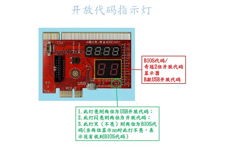 Шесть диагностических карт Тестовая карта Pci-e основная плата обнаружения неисправностей