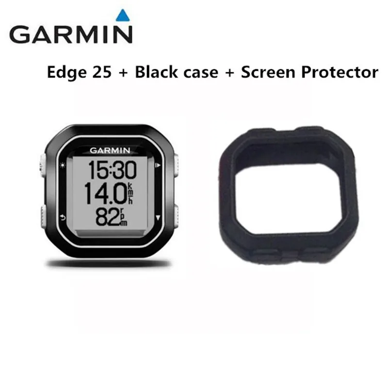 Garmin Edge 25 Велоспорт gps комплект, чехол и защита экрана/HRM/скорость и датчик Каденции/кронштейн крепление простой в использовании компьютер - Цвет: GPS Case