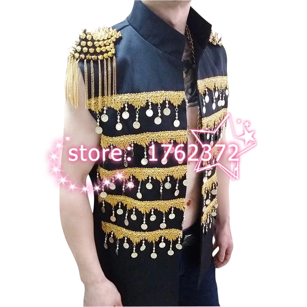 La MaxPa 2017 Мужской певец DJ сценический костюм клуб бар аксессуары для ночных клубов