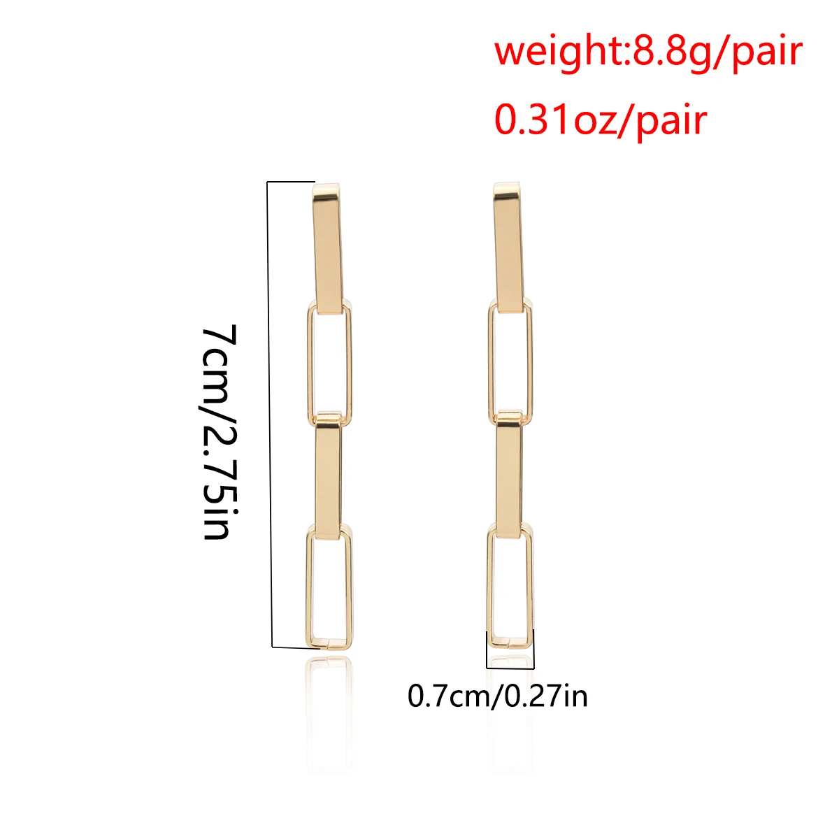 

Ingemark Fashion Four Loop Drop Earrings Statement Women Vintage Rectangle Geometric Long Tassel Earrings Brincos Jewelry Gift
