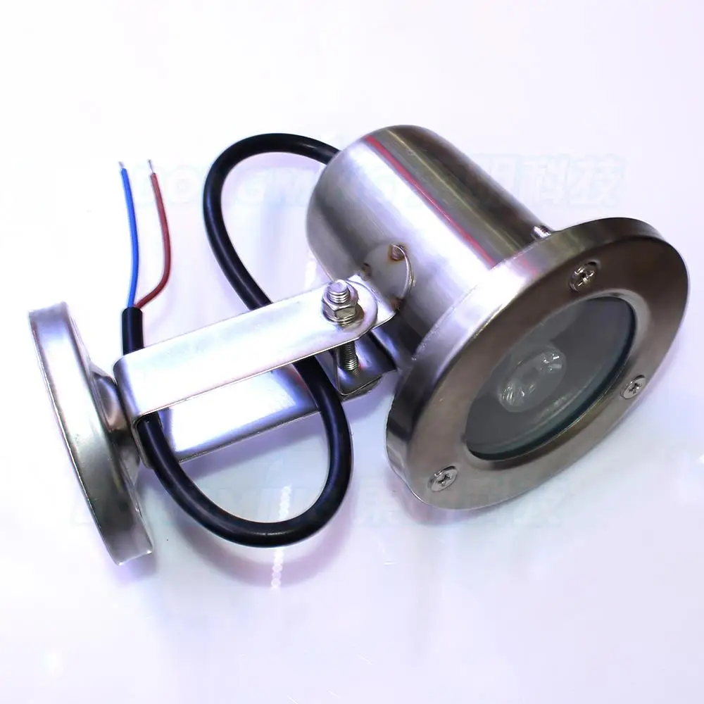 Новинка 12В подводные светильники для бассейна Плоские линзы из нержавеющей