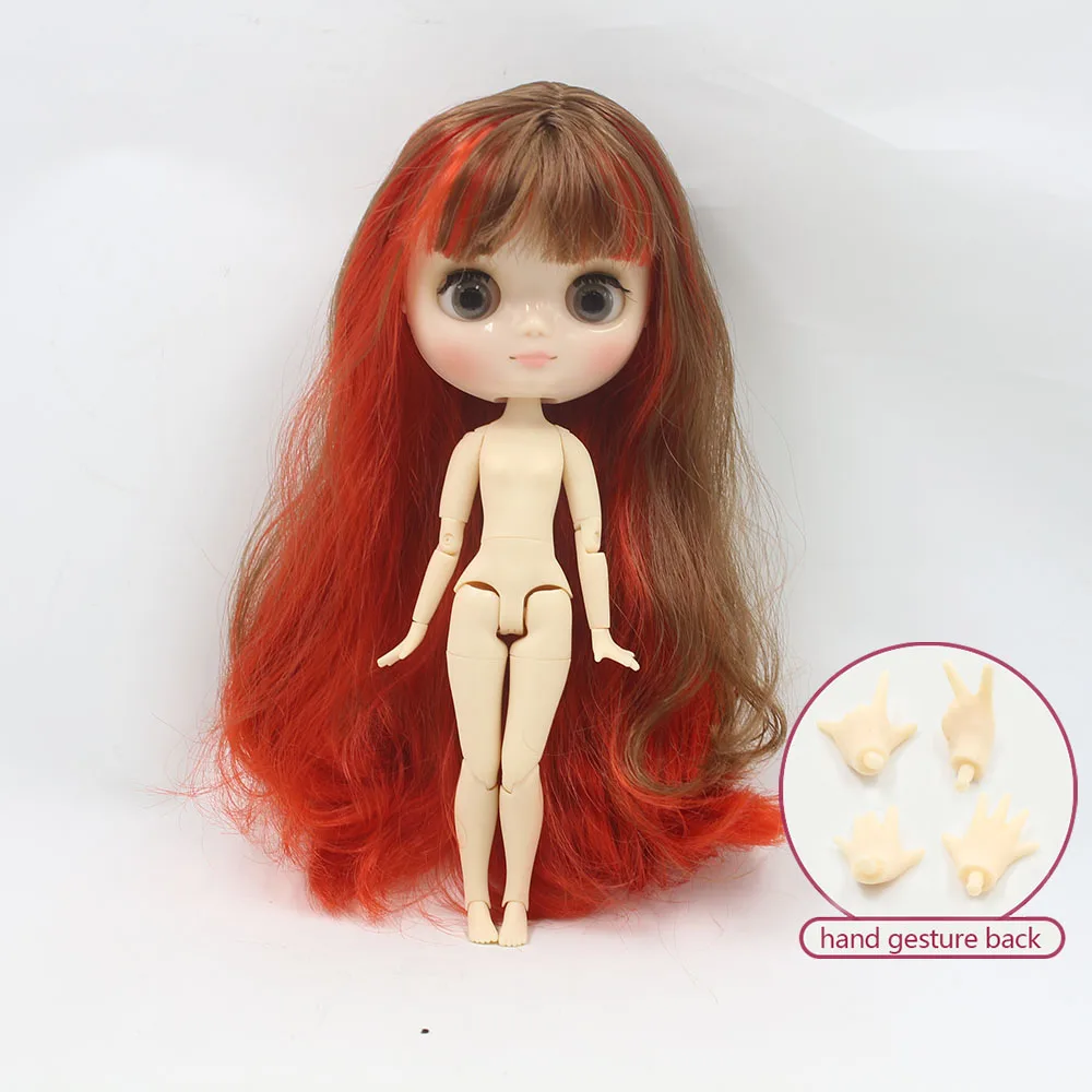 Обнаженная кукла middie blyth красная микс коричневые волосы прозрачные подходит для