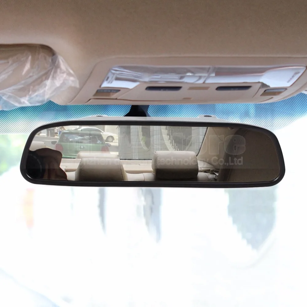 DIYSECUR 4.3 Inch Car LCD Rear View Rearview Mirror Monitor + 360 HD / Front Side Camera Cam | Автомобили и мотоциклы