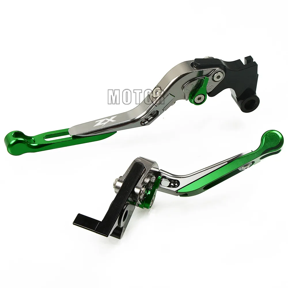 CNC мотоциклетные регулируемые складные рычаги тормозной муфты для Kawasaki ZX636R/ZX6RR