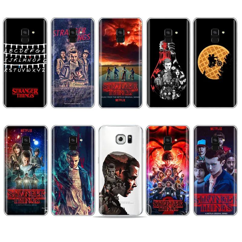 Странные Вещи ТВ Логотип ABC run Бисер для украшения для samsung S7 S6 edge S9 S8 S9 Plus A3 A5 A7Soft TPU чехол для A6 Plus