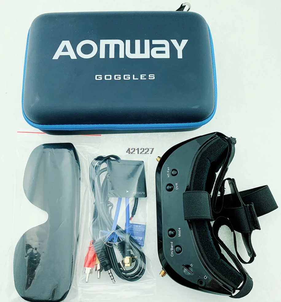Aomway Commander очки V1S 2D 3D 64CH 5,8G FPV видео гарнитура Поддержка HDMI 720 p DVR HDMI поворотным вместо V1 v2