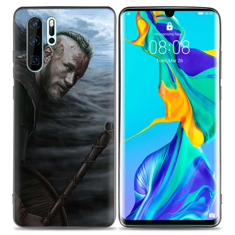 No.4 Роскошный чехол Ragnar Lothbrok Vikings для huawei P30 P20 Pro P10 lite Honor 8X 8A 8C 10 10i 20i P Smart+ Plus Y6 Y7 - Цвет: No.4