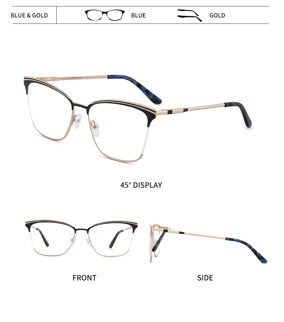 Women Optical Glasses Frame Cat Eye Eyeglasses Frame Reading Glasses Eyewear Accessories Women Eyewear Frame Myopia