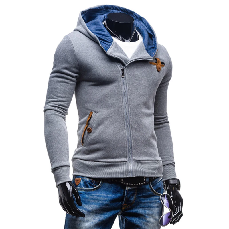 Толстовка мужская 2019 кардиган модные толстовки индивидуальность Наклонный