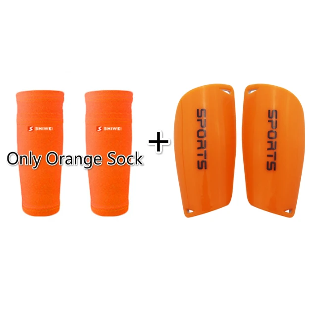 Orange Orange Set Унисекс Щитки на голени для футбола защита футбольной ноги поддержка рукав протектор катание хвостовик Спорт Мужчины Женщины Дети голень Защита Поддержка - Цвет: Orange Orange Set
