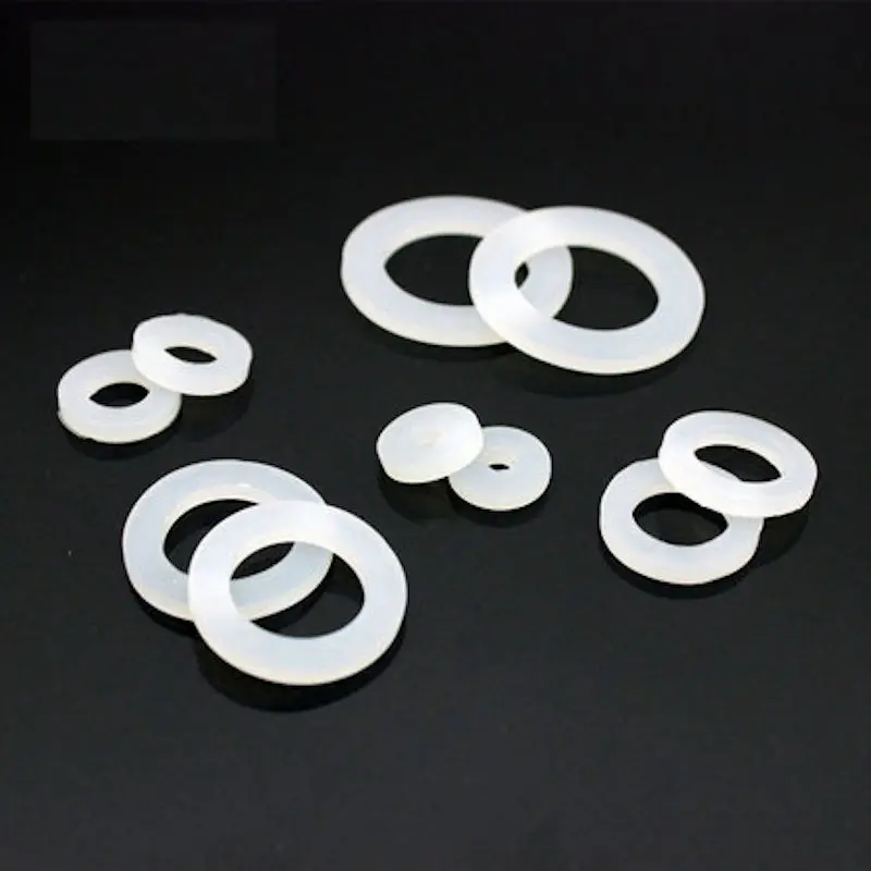 Изготовленные на заказ 10x силиконовые шайба фланец трубы винты прокладки плоские