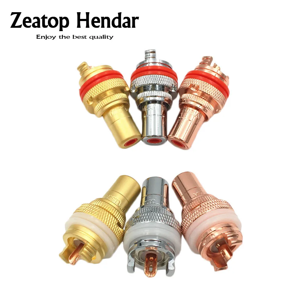 10 шт. медные гнездовые Разъёмы RCA|connector socket|connector femaleconnector rca |
