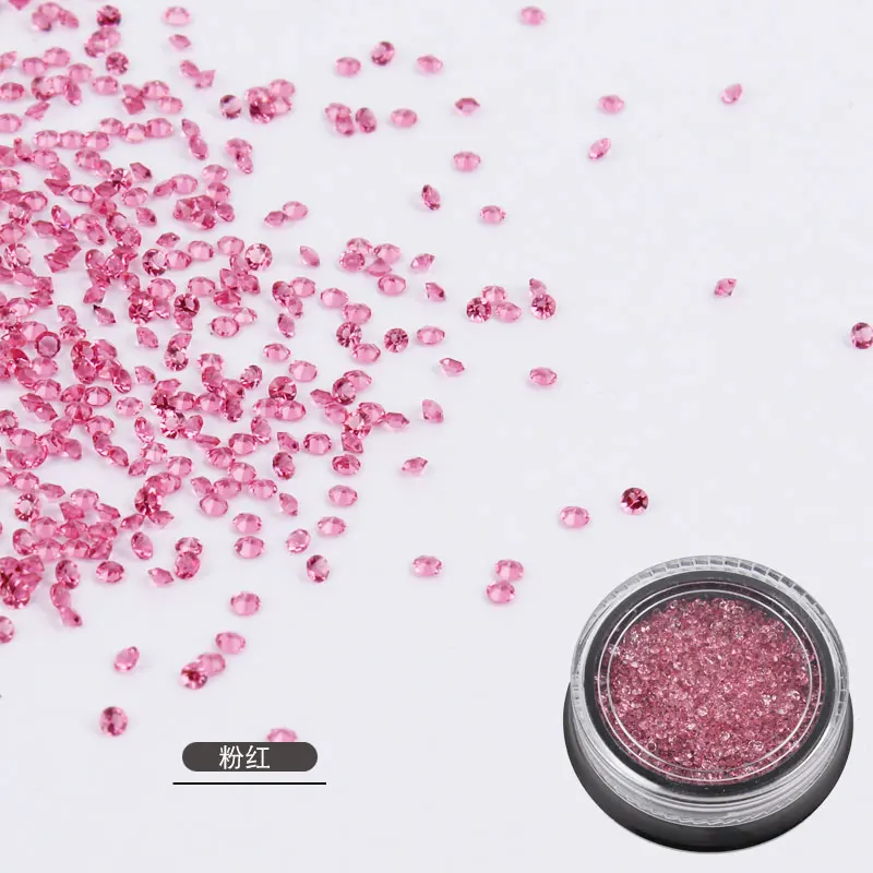 Pink 1440Pcs Новинка 1440 шт микро Алмазные DIY Стразы для ногтей Кристальные плоские с обратной стороны не горячей фиксации наклейки со стразами нужен клей для нейл-арта украшения - Цвет: Pink 1440Pcs