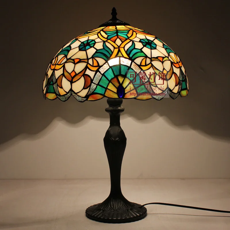 Модные настольные лампы Тиффани 16 дюймов для спальни гостиной прикроватная