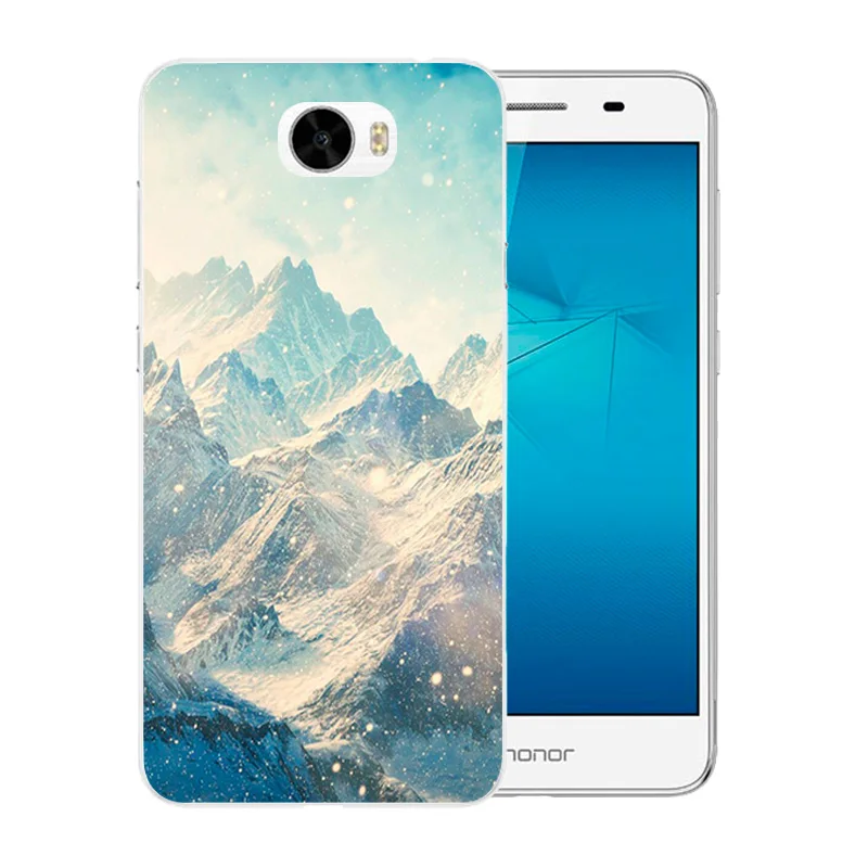 Мягкие чехлы для телефонов Huawei Y5 II Y5ii Y52 Capa Landscape Pattern 5 0 дюймов Задняя крышка
