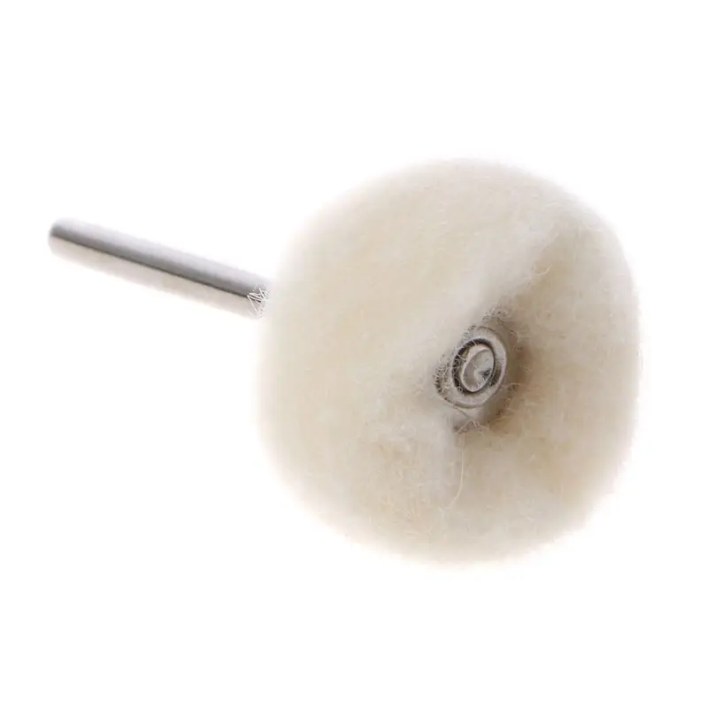 

10Pcs Dremel Accessories 1/8" Shank Wool Polishing Head Grinding Jewelry Metals Wheels Felt Brushes for Rotary Tool Accessories