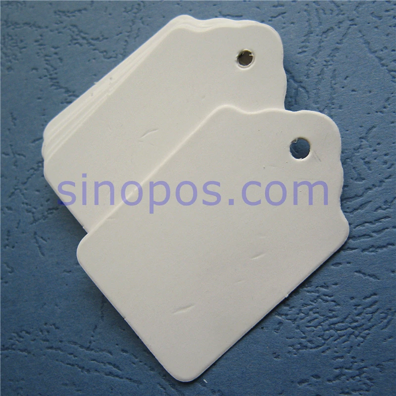 Unstrung белые товарные бирки зубчатый край одежды ценник пустая бумажная карта