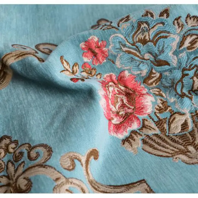 Жаккардовые занавески из синели декоративные аксессуары для гостиной и спальни 1