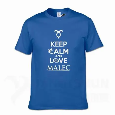Keep Calm And Love Malec/Новинка года; футболка с охотниками в виде теней; модные летние топы 16 цветов; хлопковая хипстерская футболка с круглым воротником