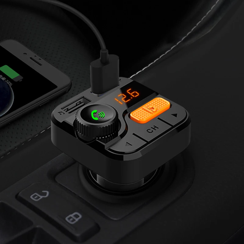 FM передатчик Автомобильный mp3 плеер 5,0 приемник Bluetooth USB Автомобильное зарядное устройство U диска формат музыки без потери качества стерео плеер Bluetooth car Kit