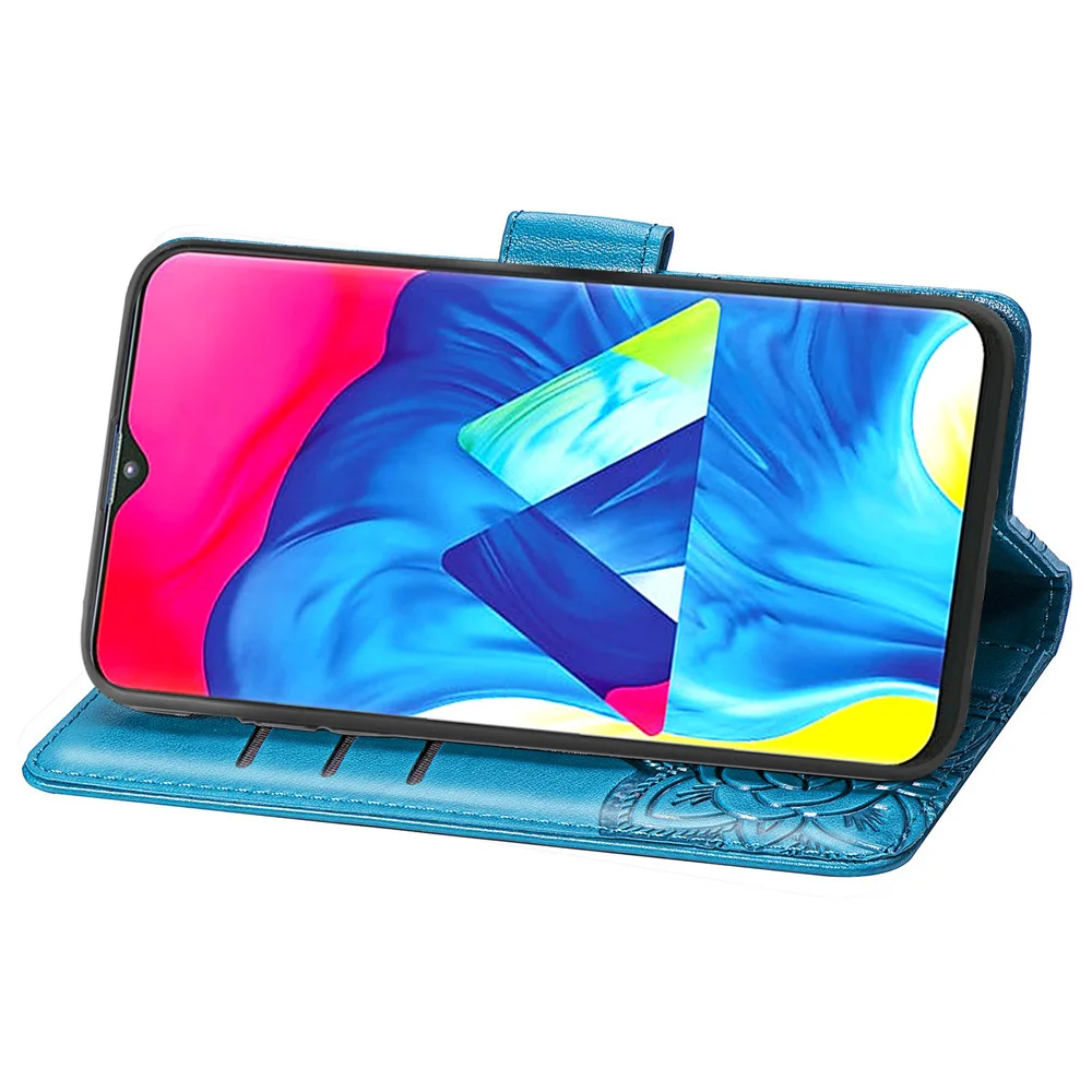 Чехол для телефона samsung Galaxy M10 M20 чехол на кожаный чехол-книжка с противоударный