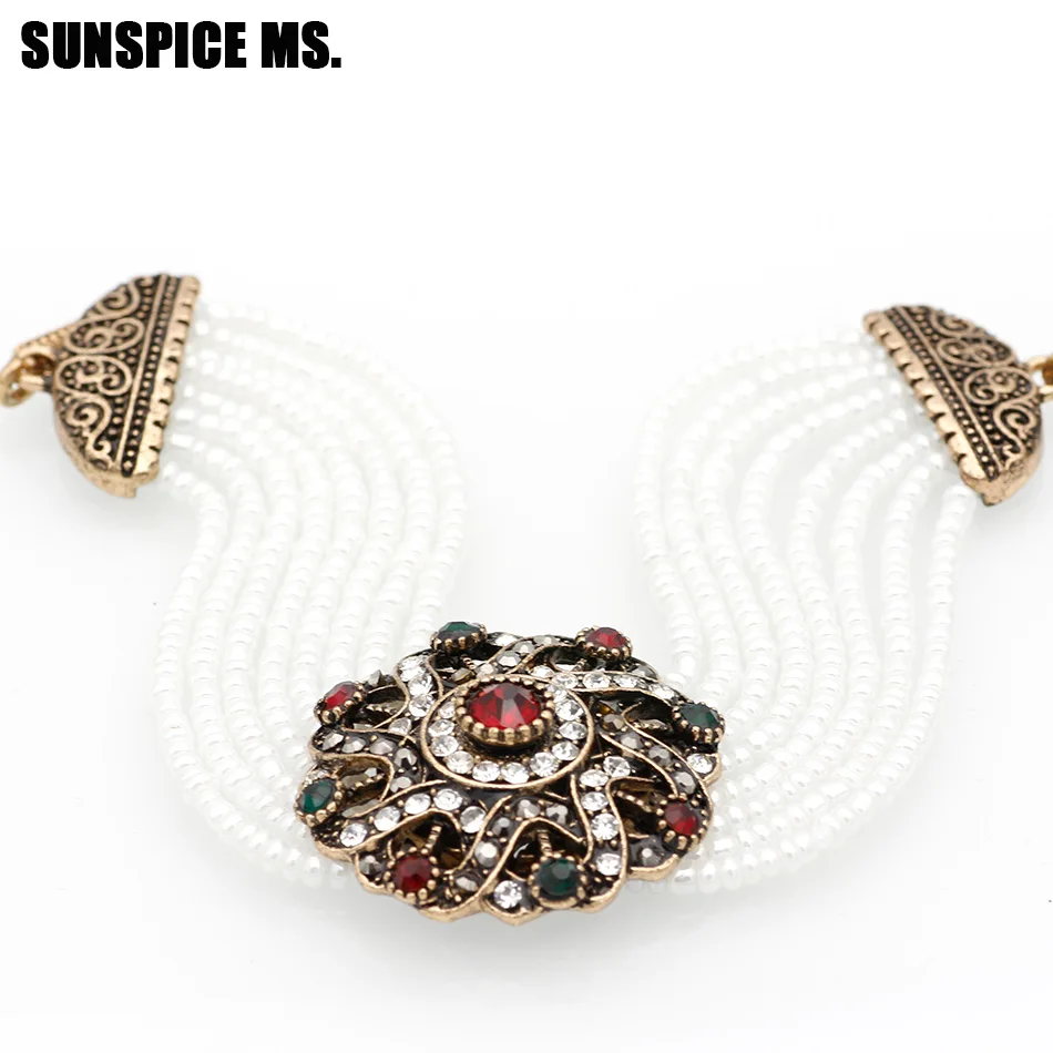SUNSPICE MS. Браслет из бисера в африканском стиле круглые браслеты с цветами