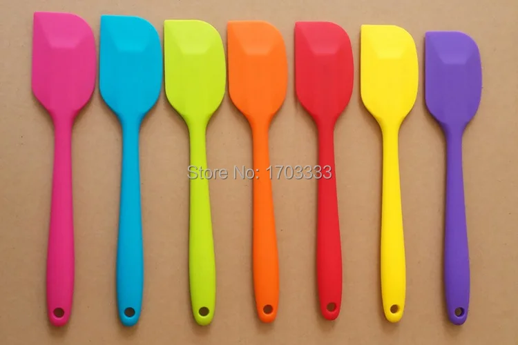 

2015 New Arrival Wedding Silicone Cake Batter Scraper Cake Cream Butter Spatula Mixing Batter Scraper Brush Silicone Baking Tool