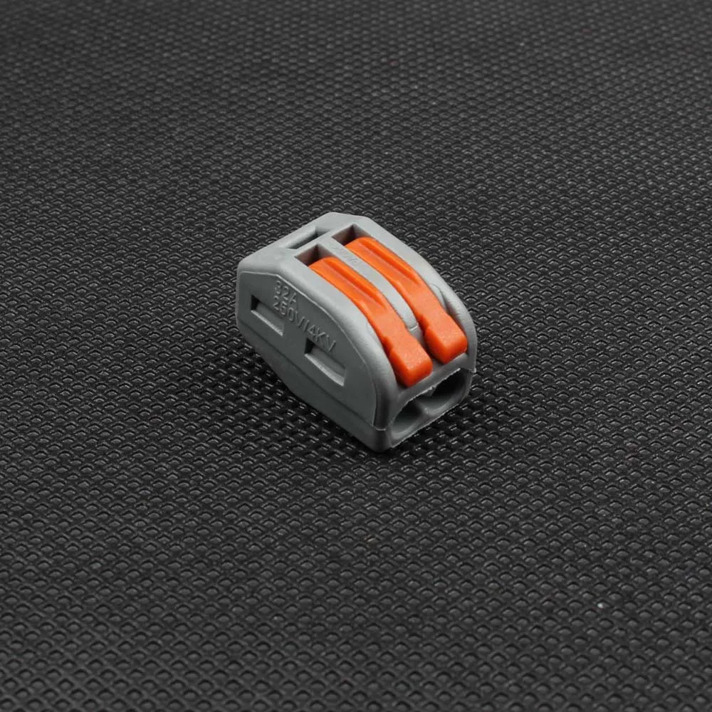 10 шт./лот 222-412(pct-212) Универсальный Компактный проводной разъем 2 pin клеммный блок |
