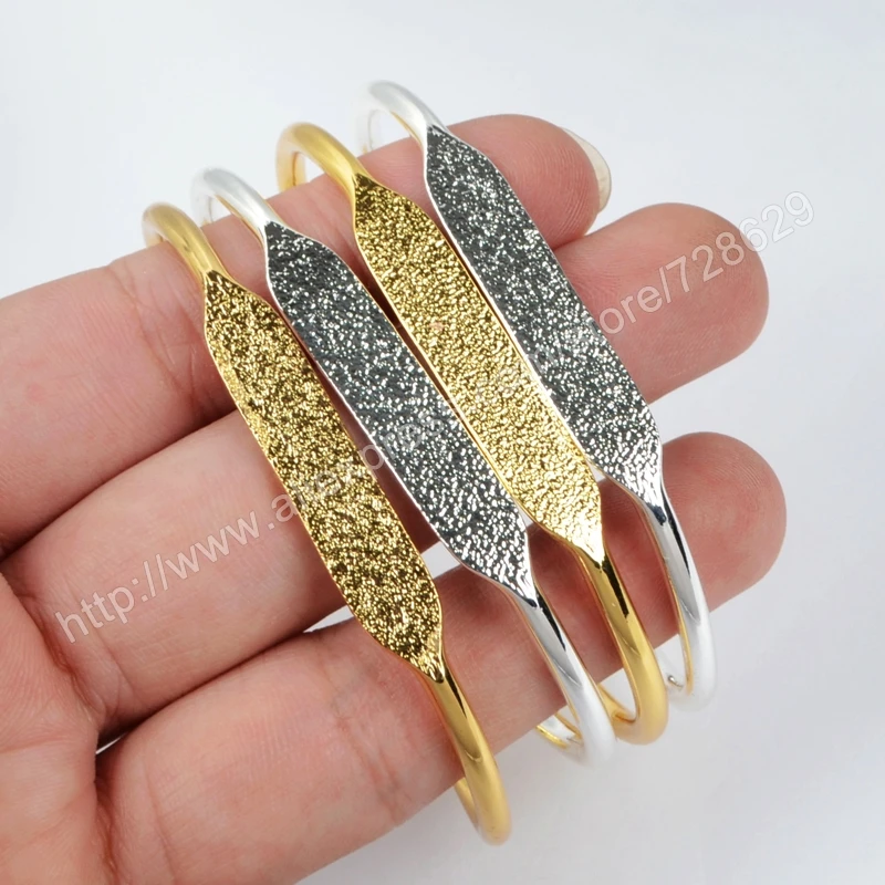 BOROSA золотистый/серебристый медный холостые настройки браслета золотой плоский