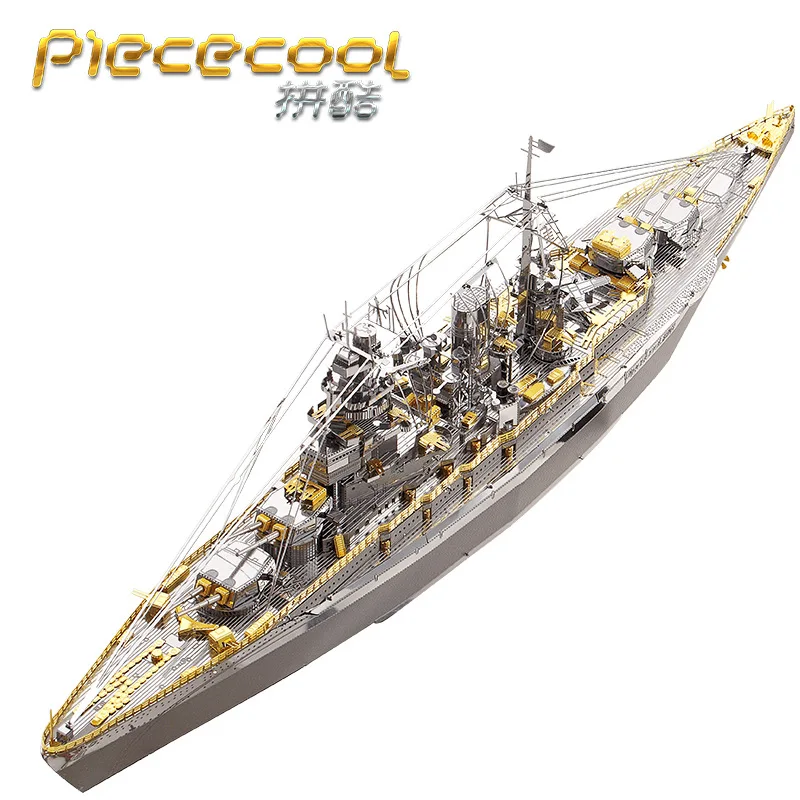 

Piececool boat models 3D Metal Nano Puzzle NAGATO CLASS BATTLESHIP Model Kits DIY 3D Laser Cutting Models Jigsaw Toys for adults