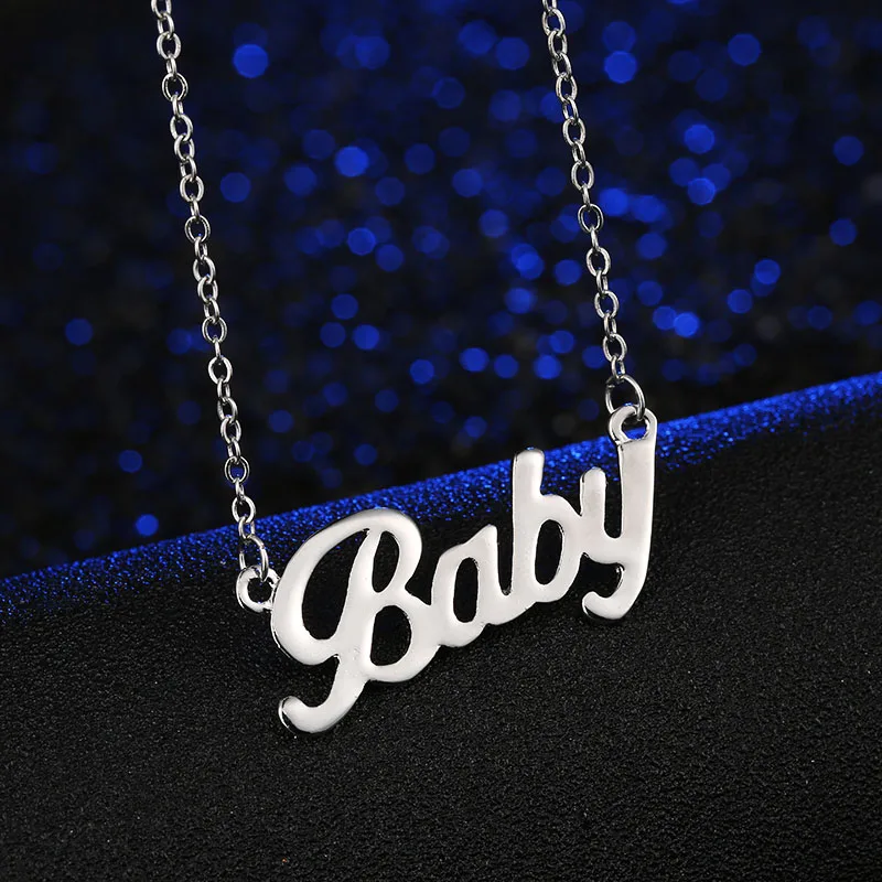 Европейский и американский популярный бренд ожерелье с надписью &quotBaby&quot