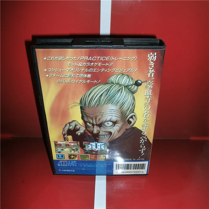 Gouketsuji Ichizoku power Instinct Япония крышка с коробкой и руководство для MD MegaDrive Genesis игровая консоль 16 бит MD карта