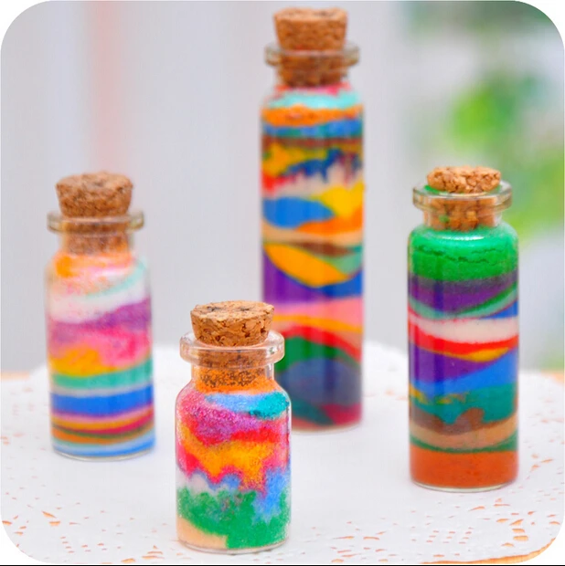 

Best Birthday Gift Sand painting colored sand bottled 95g/pack 11 colors available sand cpainying for hild 1lot=11pack =11differ