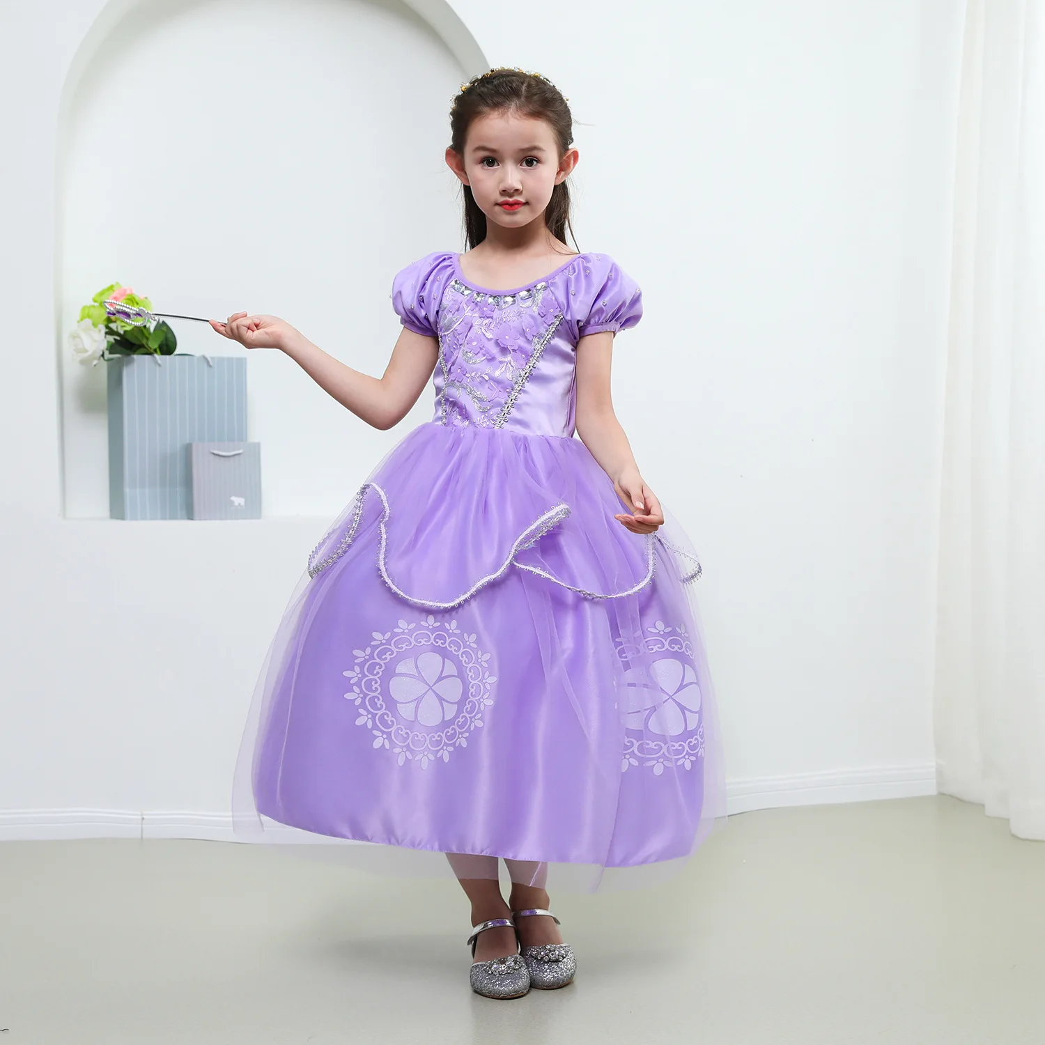 Kids Dresses Girls Princess Full Ball Gown Party Dress Children Clothing Cosplay pretty Costume | Детская одежда и обувь