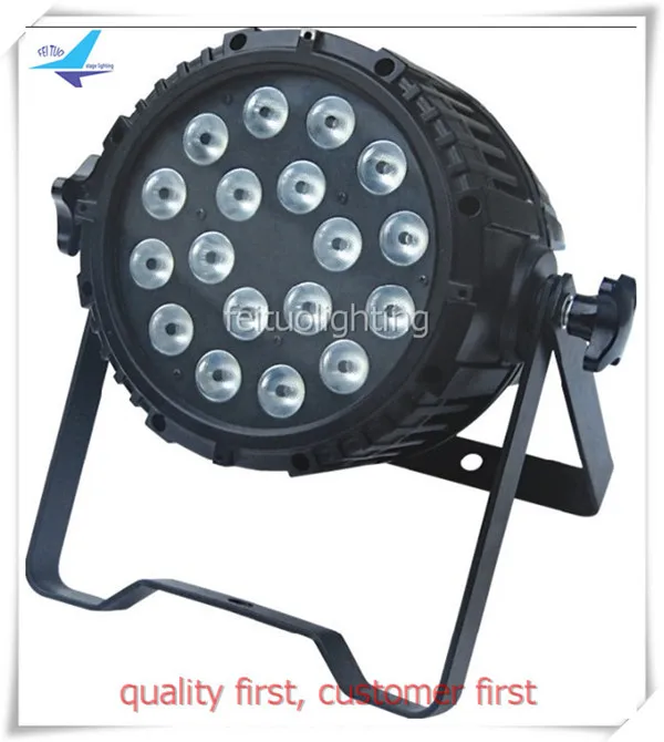 2 шт./лот Высокая мощность водонепроницаемый сценический par led 18x18 Вт RGBAW УФ 6в1 светодиодный par свет ip 65 наружного использования