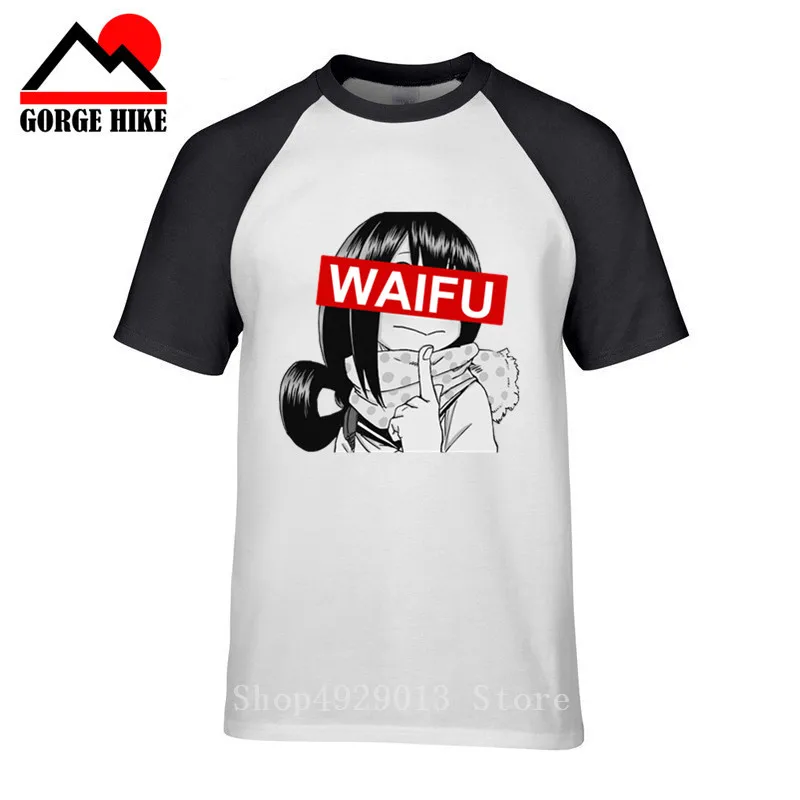 Kawaii хентай аниме Senpai футболки Kabe-Don японское манга Харадзюку Lewd Hentai Waifu футболка