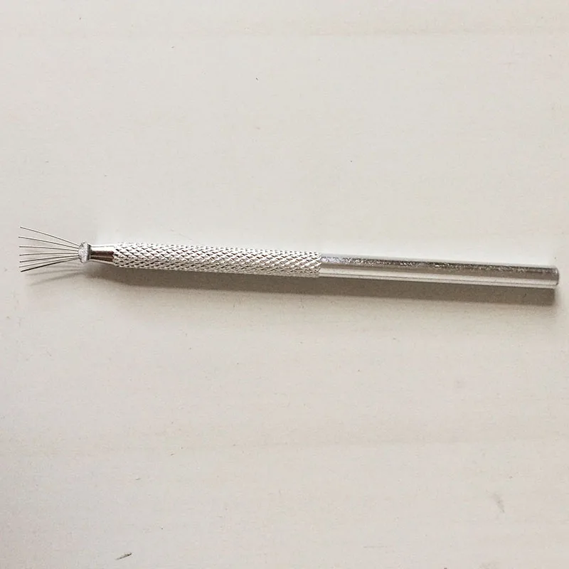 7 pin Полимерная Глина Скульптура Poke Иглы Стали Проволочной Щеткой Металлической Текстуры Кисти Моделирование DIY Глины Инструменты инструменты для полимерной глины пластилин инструмент