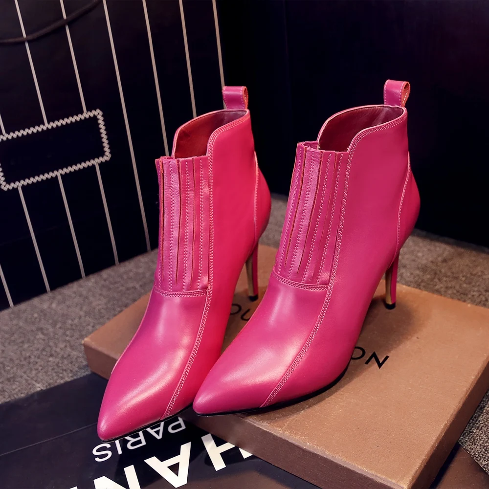 Новый 2018 Для женщин Демисезонный из натуральной кожи с плиссированной модные